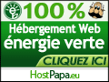 Alimenté par 100 % énergie verte