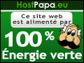 Alimenté par 100 % énergie verte
