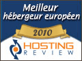 Meilleur h&eacute;bergeur europ&eacute;en 2010